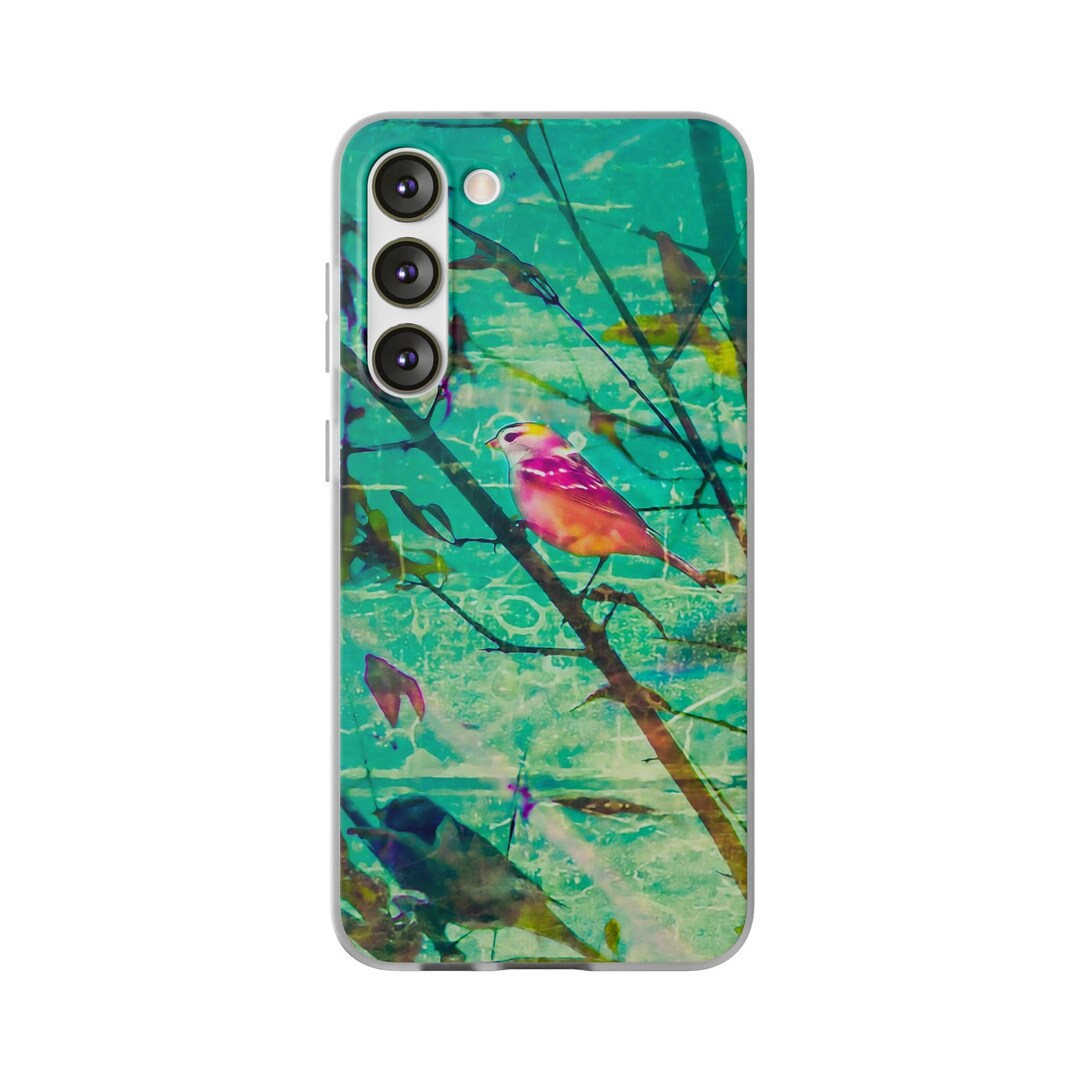 Bird Atop Pomegranate Tree iPhone and Samsung Flexible Phone Case (39 Models) | MakerPlace by Michaels Bird Atop Pomegranate Tree iPhone and Samsung Flexible Phone Case (39 Models) | MakerPlace by Michaels